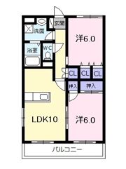 エスポワールMの間取り画像