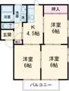 シャトーエレガンス Bの間取り画像