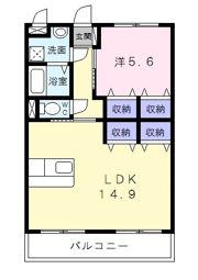 クレア ド ルナの間取り画像