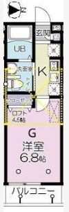 グランビル清水の間取り画像