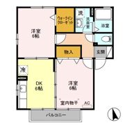 フォンティーヌ A/B/C/Dの間取り画像