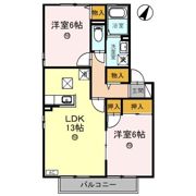 リリックス ブルー B棟の間取り画像