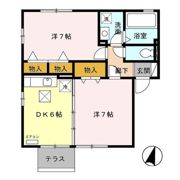 リビングタウンいせ Bの間取り画像