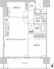 パークハビオ渋谷本町レジデンスの間取り画像