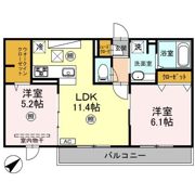 ﾛｲｼﾞｪﾝﾄﾊﾟｰｸｽ ﾚｲｸﾀｳﾝ Ⅲ Hの間取り画像
