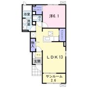 リーベルタース Cの間取り画像