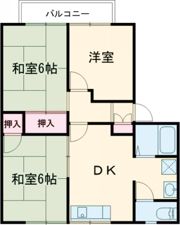 グリーンコーポはぶC棟の間取り画像