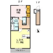 リヴェール等々力 Bの間取り画像