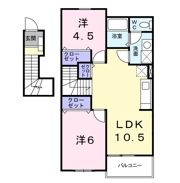 エスポアールB棟の間取り画像