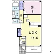 アリストクラット Bの間取り画像