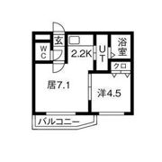 ルーエ琴似の間取り画像