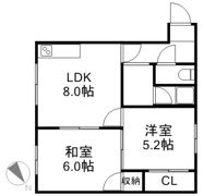 高瀬ハイツの間取り画像