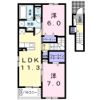 コスモス Lの間取り画像