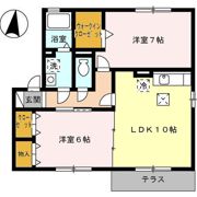 クレイドル A棟の間取り画像