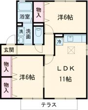 コーポ・アクセスの間取り画像