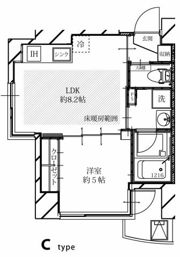 フェリシダ五橋の間取り画像