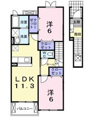 アニメート チバの間取り画像