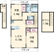 CASAFIORE中原の間取り画像
