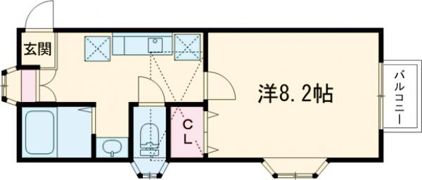 スワンハイツの間取り画像