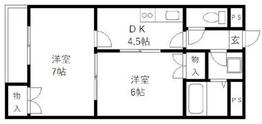 クレッシェンド笹丘の間取り画像