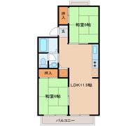 PARCROSETTE（伊在）1番館の間取り画像