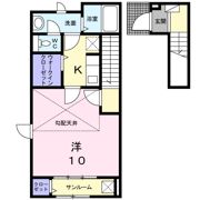 カーサ ド ソレイユ Ⅱの間取り画像