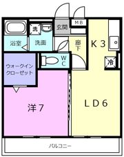 セジュールイマチの間取り画像