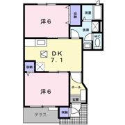 セントラル・ケイB棟の間取り画像