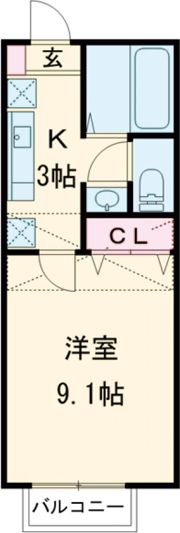 クレールエイワⅢの間取り画像