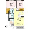 クローバーヒルズ Aの間取り画像