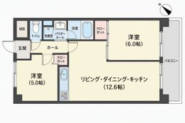 フラワー1番館の間取り画像
