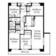 シティアガーデン甲府の間取り画像