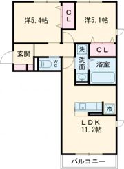 イオメール折尾 A棟の間取り画像