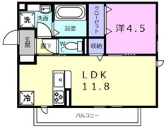 Chouchouにおの浜の間取り画像