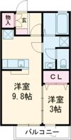 カサヴェルデ弐番館の間取り画像