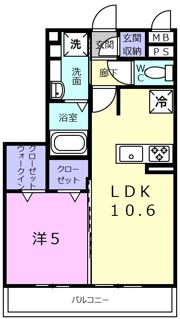 セジュールニューパークヒルの間取り画像
