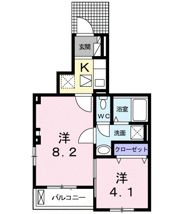 ブライトスクエアK Ⅰの間取り画像