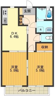 エクセルみねきCの間取り画像