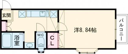 クレセール南吉成参番館の間取り画像