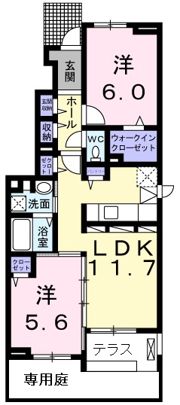 ラフィーネ草花Ⅰの間取り画像