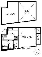 フォンテーヌ西新の間取り画像
