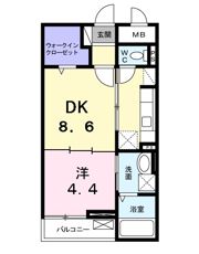 オリエント ガーデンCの間取り画像