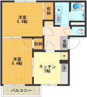 フレグランス平山Bの間取り画像