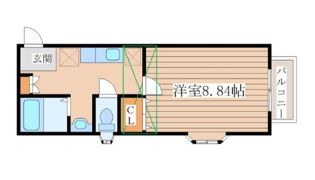ベルパーク南吉成Bの間取り画像