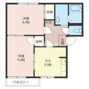 フレグランス平山Bの間取り画像