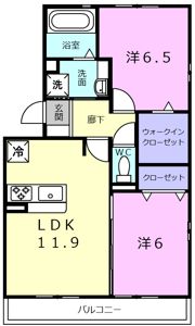 レークシティの間取り画像
