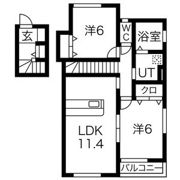 サンリッチC・Dの間取り画像