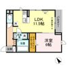 montee amour 2ndの間取り画像