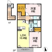 メゾンMKY Aの間取り画像
