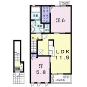 フラワーガーデンAの間取り画像